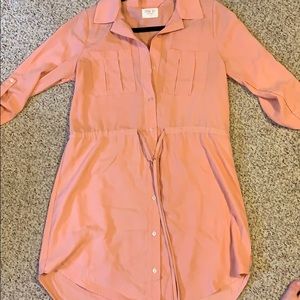 Quarter Sleeve Peach Dress